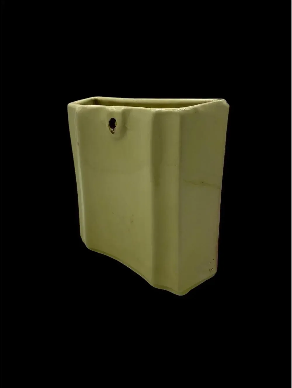 Vintage 1940s Ceramic Wall Pocket: Baby with Cookie Jar, USA Decor